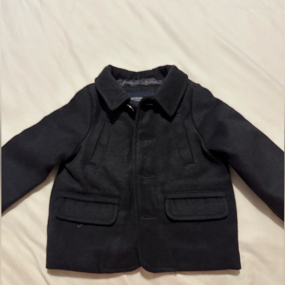 London fog toddler peacoat 18m